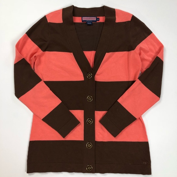 Vineyard Vines Sweaters - Vineyard Vines V-Neck Cardigan Sweater Stripe